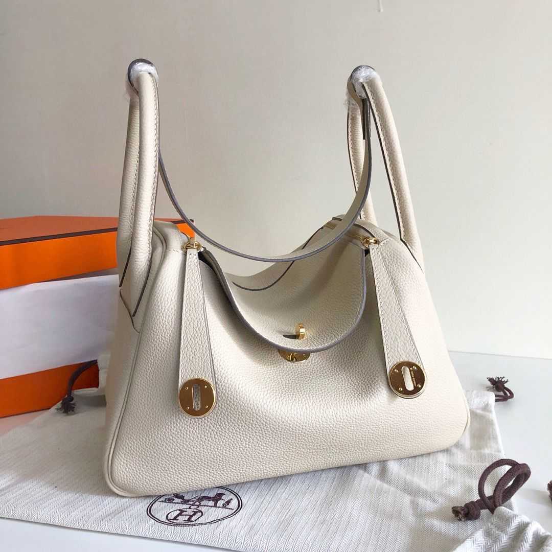 

Designer Herme Lindi Bags online outlet High order semi-handmade leather 26mini doctor's bag one shoulder diagonal cross mini 19 pillow 30TJE9, Peony milkshake platinum button