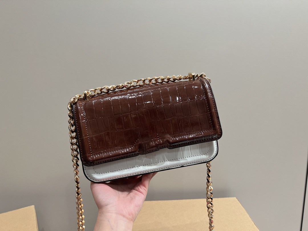 

5A Roman Locking Buckle Bag Women underarm Satchel Tote Women's Purse Shopping Bag Checked leather Roman Bag, Black