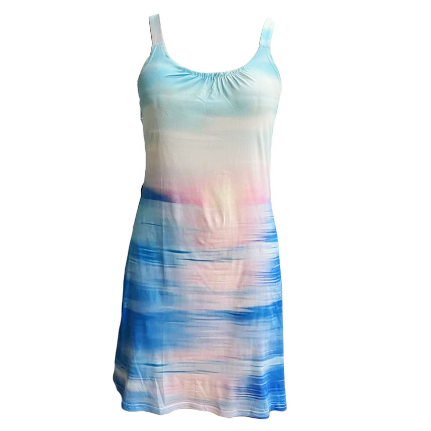 

Women' Dress Printed Sleeveless Sling Oversized Loose Dress, Customize