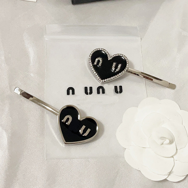 

Luxury Hairpin Hairpins Designer Hair Accessories Stamp Black White Headwear Women Brand Simple Design Headband Leisure Hairclips Fashion Hair Clips Elegant, N0307diamonds