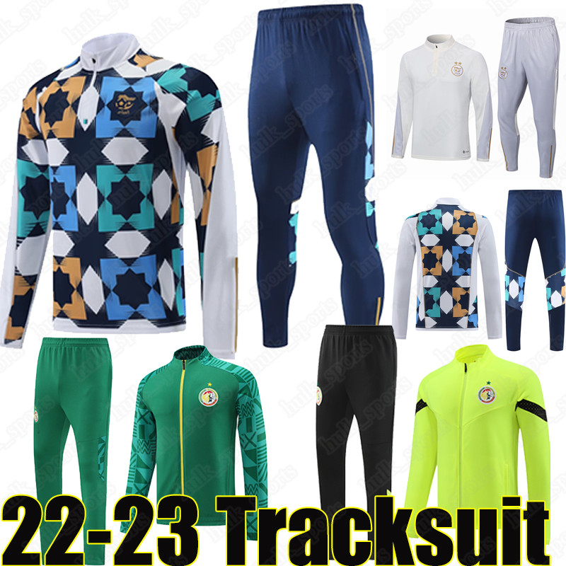 

22/23 Algeria Senegal Soccer Tracksuits Sets 2022 2023 DELORT OUNAS BENTALEB training suit Jogging MANE MENDY SARR GUEYE KOULIBALY Jackets national football team, Algeria 22-23