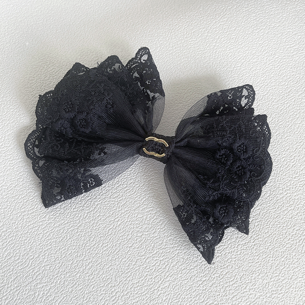 

Luxury Designer hair clip Bow Headbands Women Headwear New leather logo Fashion Korean Autumn Sport Wide Edge Turban Hairpin for Hat Accessories Gifts, N0030black