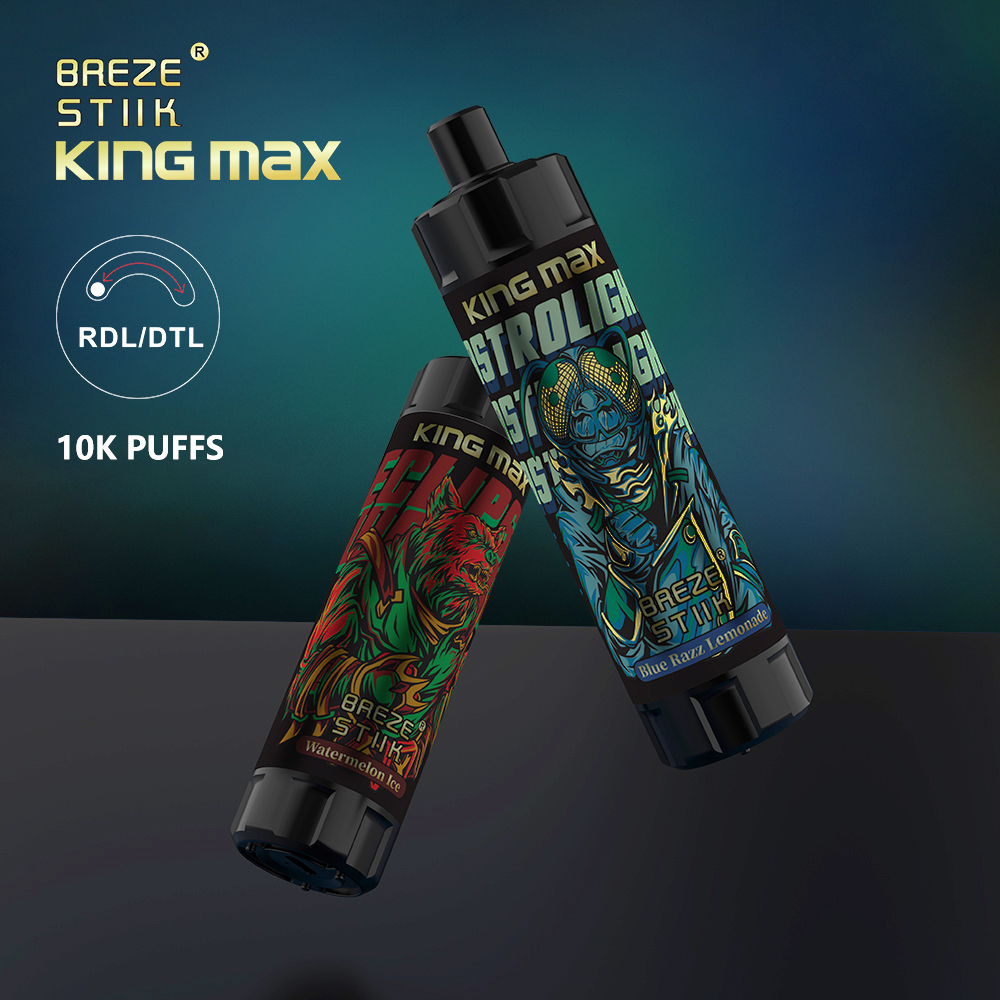 

new disposable vape 10000 puffs flavors e cigarette device Breze Stiik King Max kit sub-ohm mesh coil 20ml pod vapes rechargeable vapor pen vs randm tornado 10000