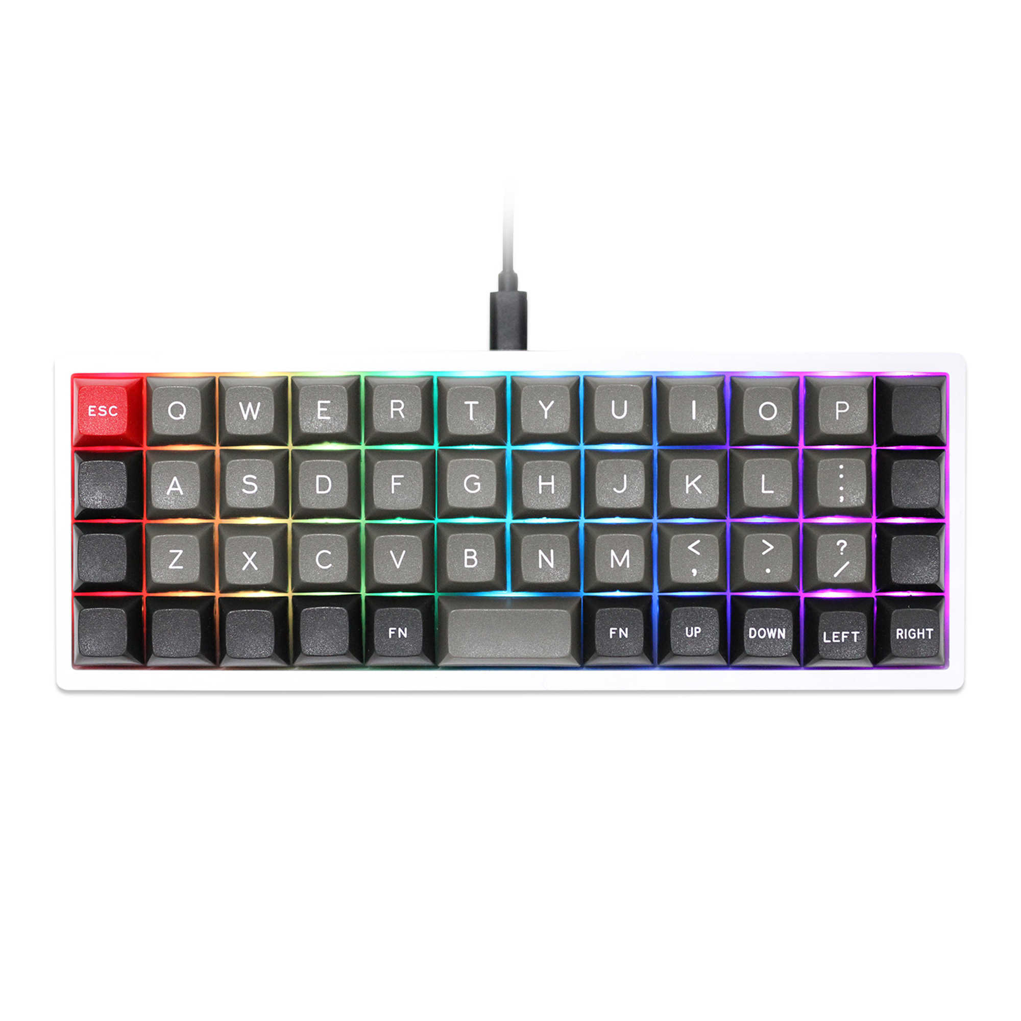Keyboards CSTC40 40 RGB 40% hot Swappable Mechanical Keyboard PCB Programmed VIA VIAL software Macro Firmware rgb switch type c planck T230215-image-842099530