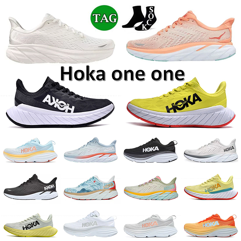 

2023 Hokas Running Shoes Hoka one one Clifton 8 Carbon X2 Bondi Triple White Black Summer Song Lunar Rock Landscape Painting Trainers Outdoor Sneakers Jogging 36-45