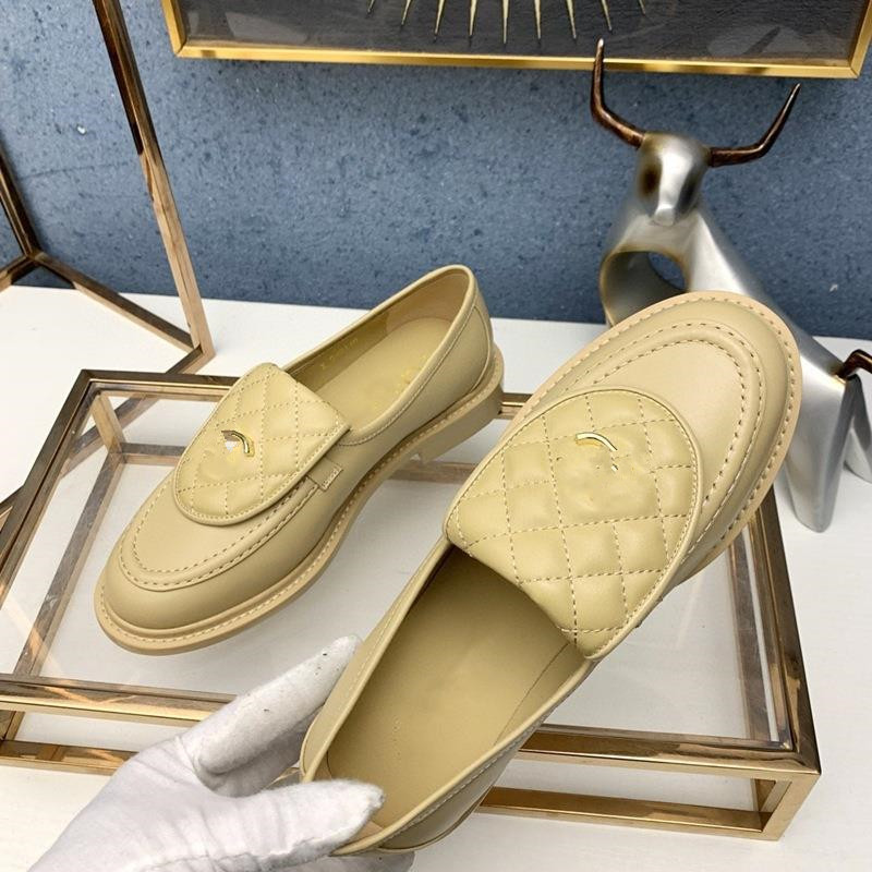 

Dress Shoes Quilted Flap Turnlock Loafers Women Ladies Gold Buckle Logo Mule Slip On Flats Loafer Casual Sneakers Low Heels Pump Sandal Black Beige White Turn Lock, Yfclf2151 black
