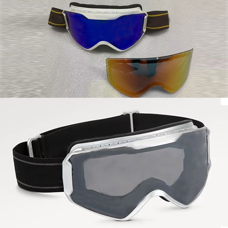

Show Ski Goggles Shield Sunglasses Snow Sports For Men Womens Adjustable Luxury Hot Sunglasses Large Eyewear Glasses With Magnetic Fashion Cool Protect Lens