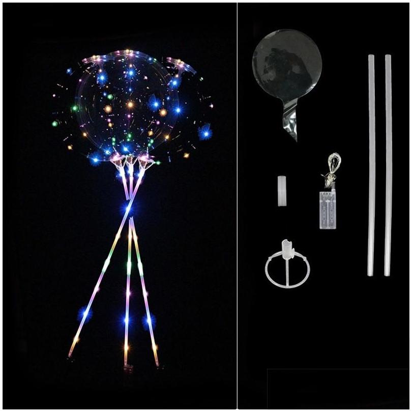 

Balloon New Luminous Led Balloons With Stick Nt Bright Lighted Up Kids Toy Birthday Party Decorations 1098 V2 Drop Delivery Dhvnw, Multicolor