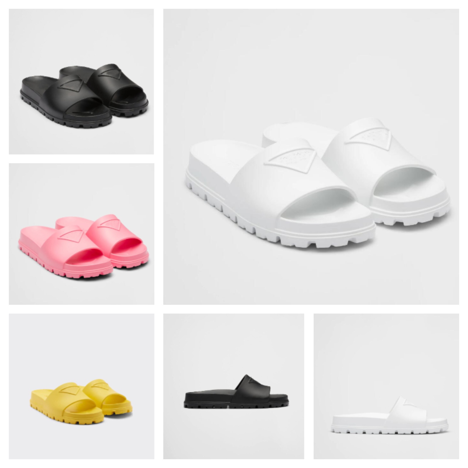 

2023 Summer Streetwear Slip On Sandals Shoes Embossed Triangle Rubber Women Mens Slides Flats Couple Men's Beach Slippers Comfort Walking Shoe EU35-45
