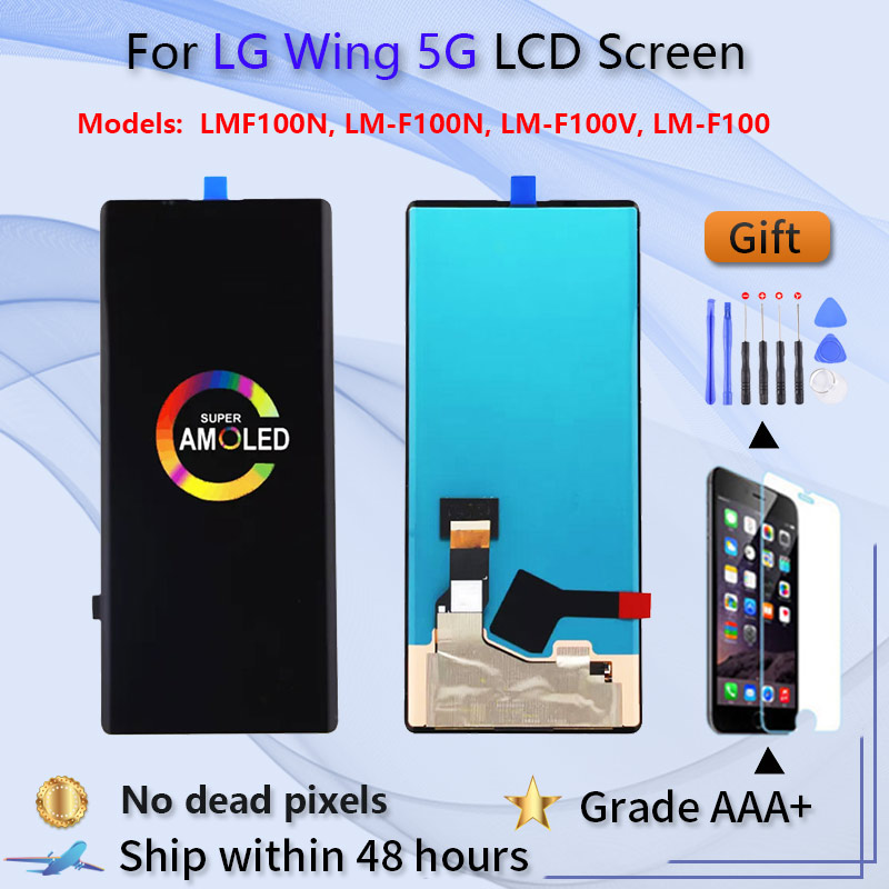 Super AMOLED For LG Wing 5G LCD Display Touch Screen Digitizer Assembly Replacement for LG WING LCD Sreen-image-842081959