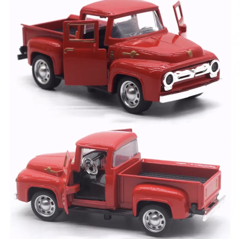 

Truck Model 1:32 Scale Pull Back Alloy Diecast & Toys Vehicle, Christmas Collection Gift Toy Car For Boys Children