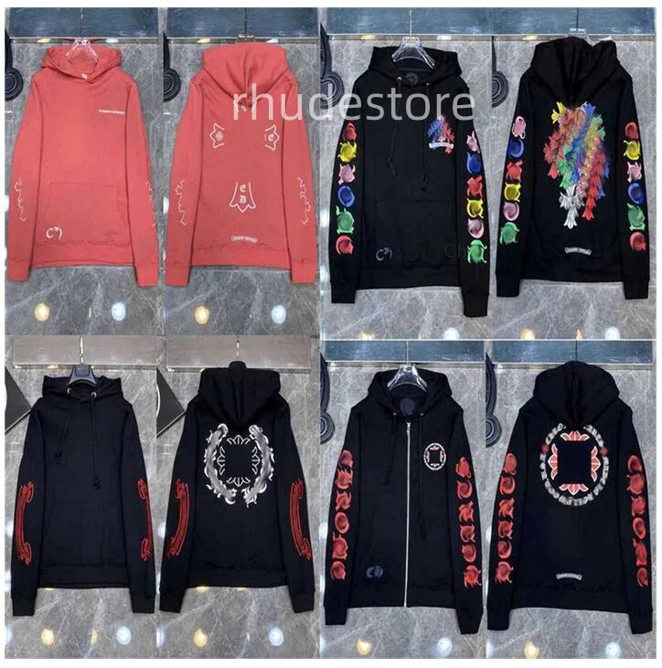 

Classic Designer Fashion Hoodies Chromes Luxury Mens Zipper Ch Sweatshirts Horseshoe Heart Sanskrit Cross Print Pullover Hooded High Quality Sweater Women Iuxk, Custo00