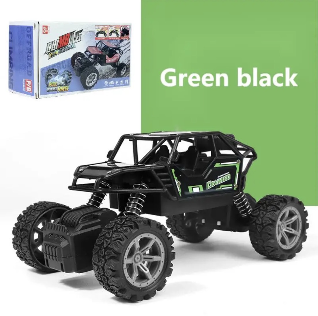 

Alloy Recoil Off-road Vehicle, Shock Absorption And Fall Resistance Four-wheel Big Foot Wheel Climbing Car Model Toy