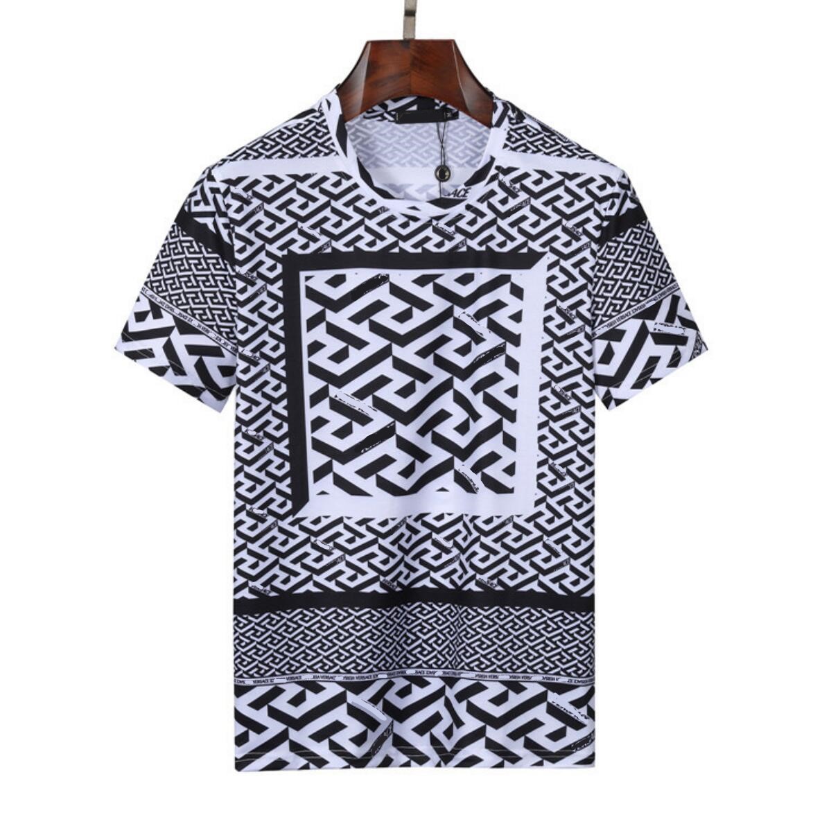 

Men's Cotton Dress Material T-Shirts Pure Cotton Comfortable fashion Casual Maze Print Letter Design Street Hip Hop 3XL 2XL, Multi