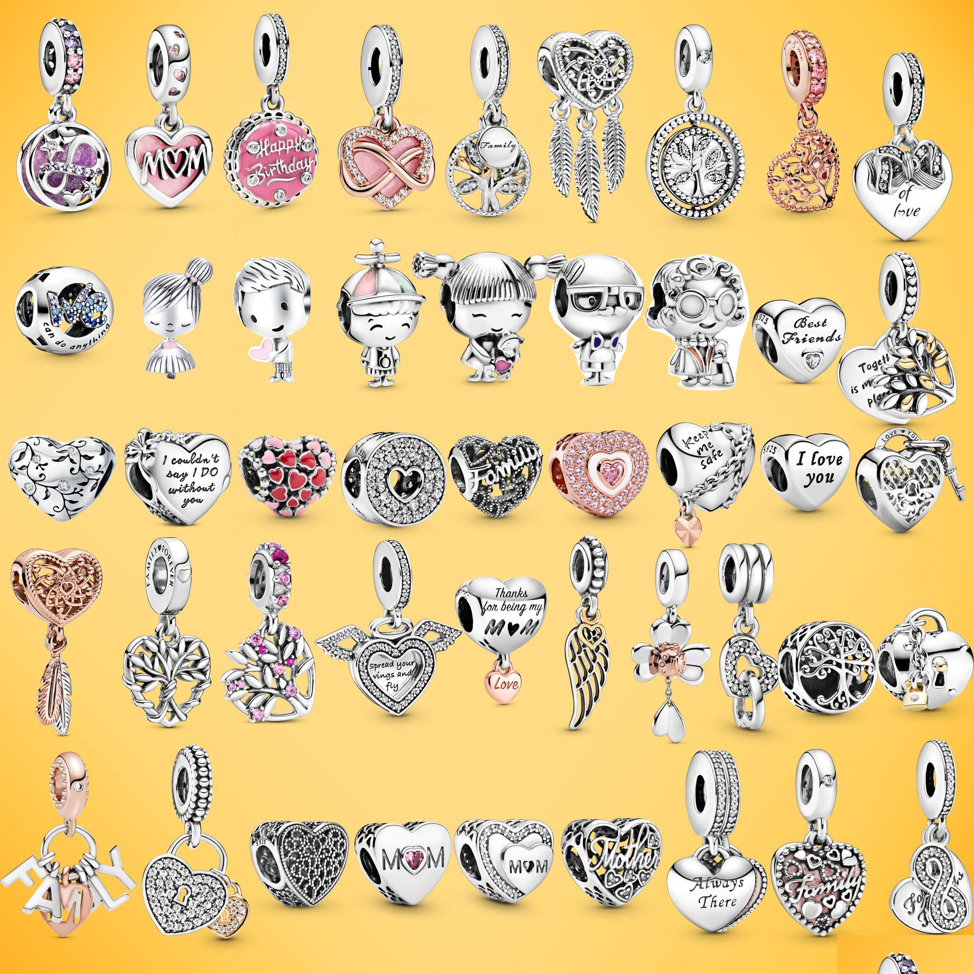 

Silver New 925 Sier Bracelet Accessories Charm Beads For Pandora Ladies Diy Jewelry Gift With Drop Delivery Dhr5V