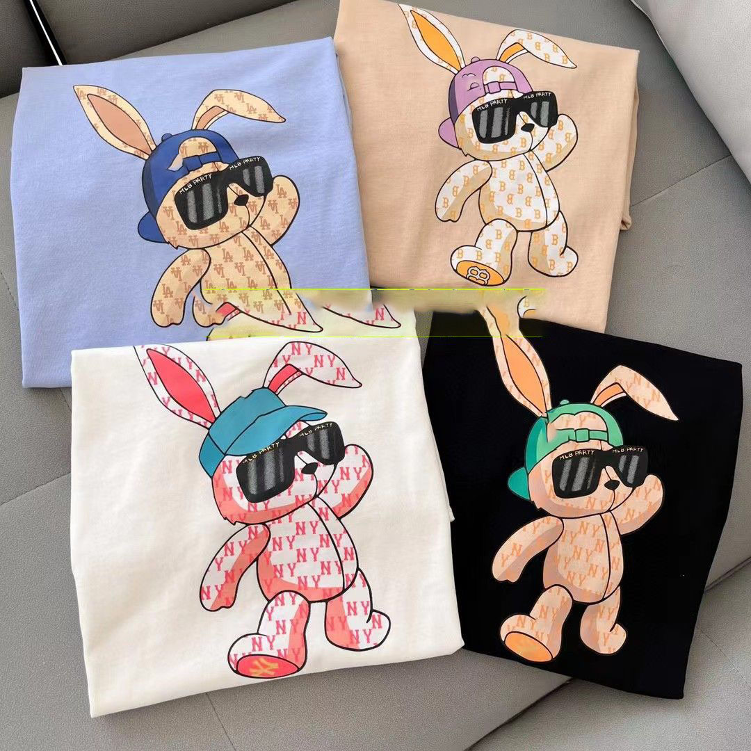 

Men's T-Shirts Chao brand angel letter direct spray printing short sleeve T-shirt palm tree net red youth spring and summer S-5XL.ss05, Black