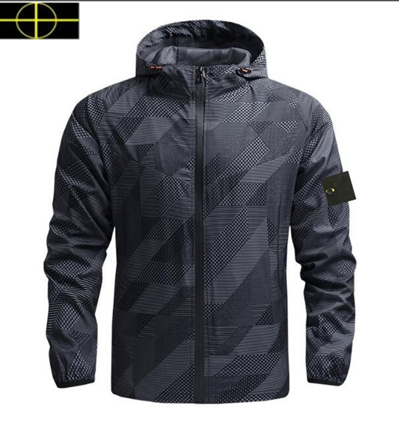 veste pour hommes Brand de luxe créatrice de mode pour hommes et automne et veste à vent et veste à vent mode décontractée Hip Hop Street Zipper