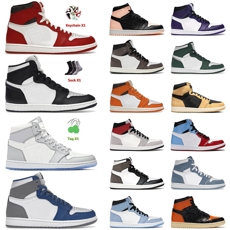 

Original Men Basketball Shoes 1 1s Top Jumpman Travis x Cactus Jack Lost And Found High Black White 85 OG Grey Fog Mens Women Outdoor Sneakers 36-46, 33