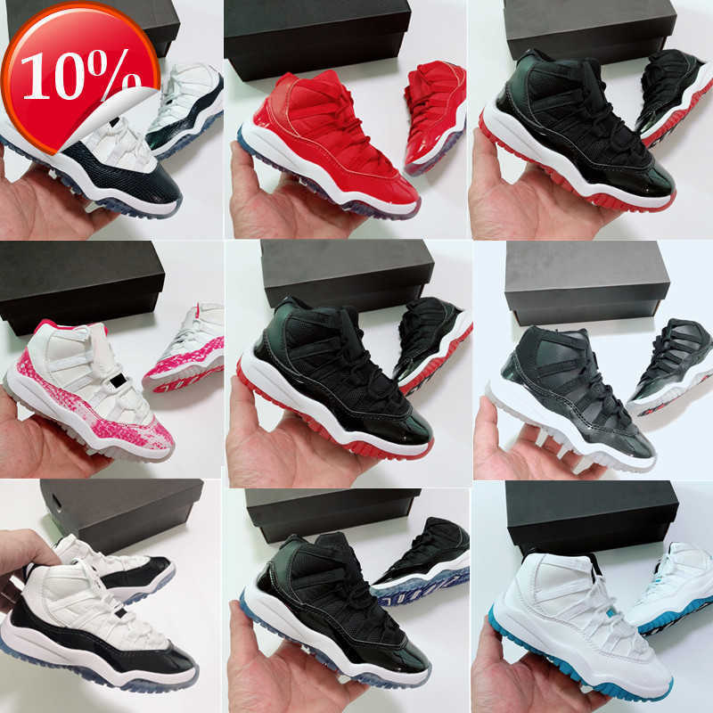 

top Bred 11S Big Boys Girls Children Youth Junior Sneaker Shoes Pink Navy Blue Snakeskin 72-10 Trainers Size 4Y 4.5Y 5Y, 5-bred