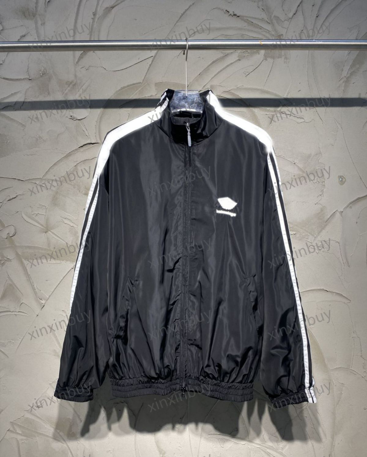 xinxinbuy Men designer Jacket coat 23ss Windbreaker Paris letter jacquard Embroidery short sleeve women khaki black S-2XL