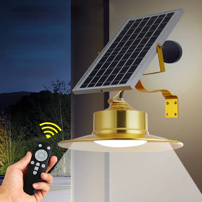 

LED Solar Garden Lights Indoor Outdoors Waterproof Flood Light 5M Cord Induction Remote Control Street Lamp for Home garden Lighting