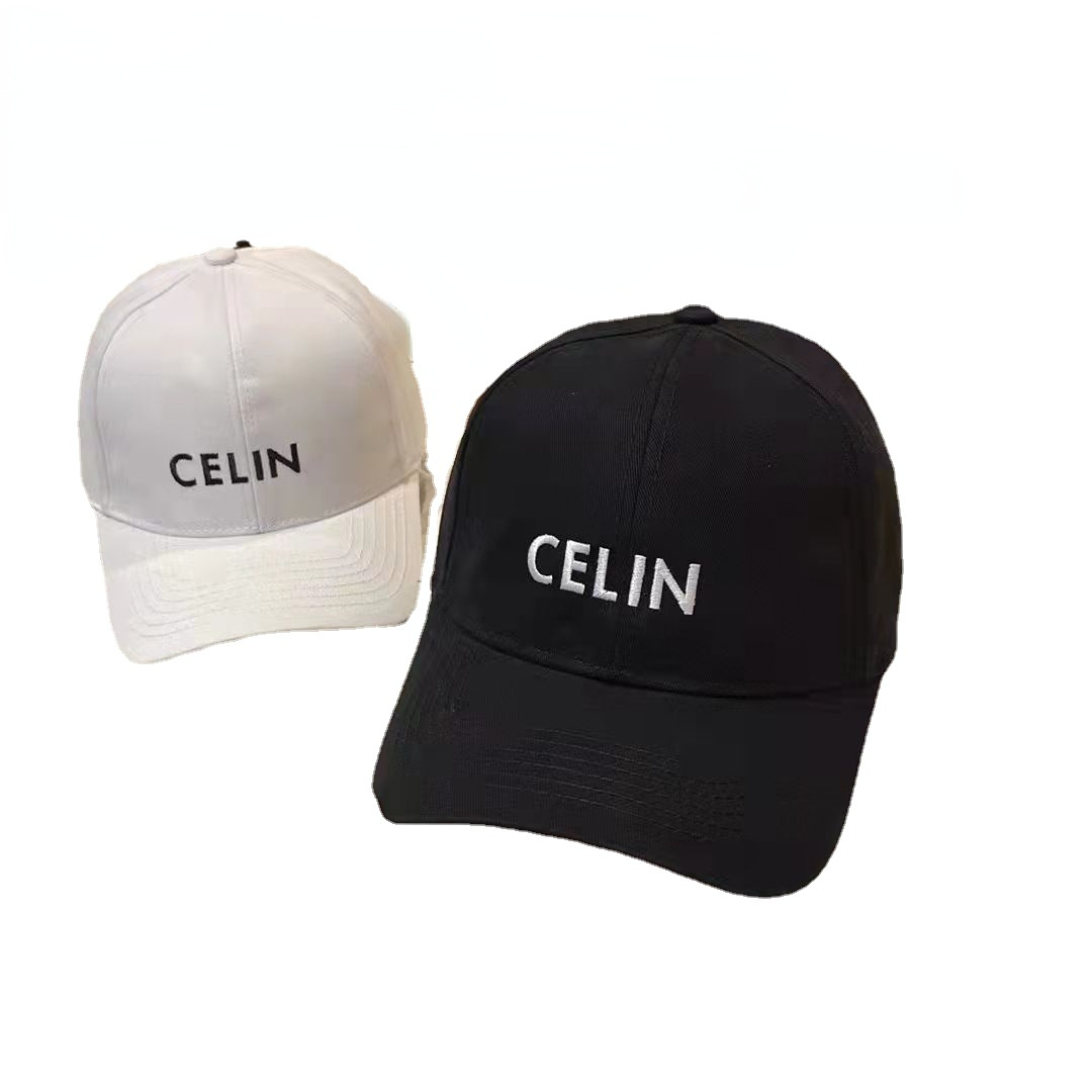 

Baseball Caps for Women and Men Chic Hat Embroidered Letters Sunhats, White