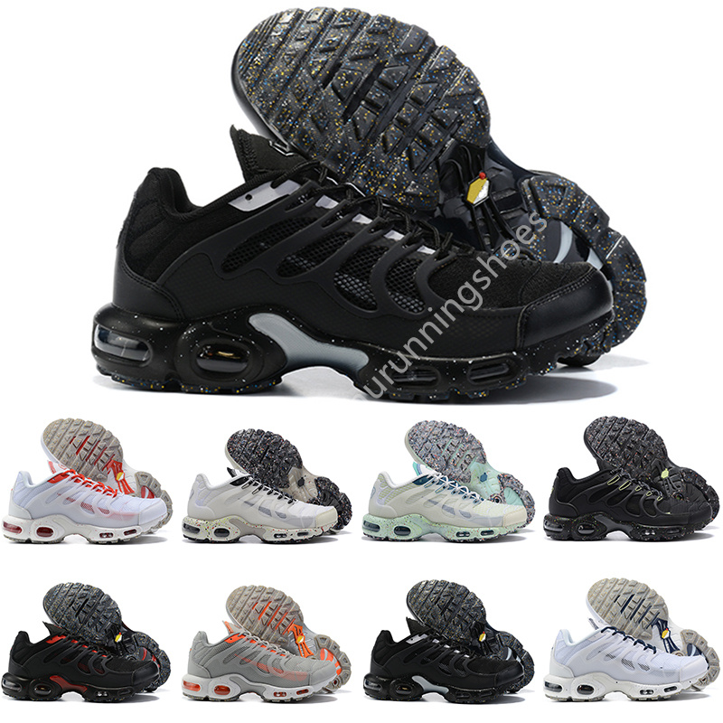 Tn plus  max  Remise Hight Qualité Sports Chaussures De Course New TN Hommes Noir Blanc Rouge Hommes Respirant Runner Sneakers Homme Baskets Chau