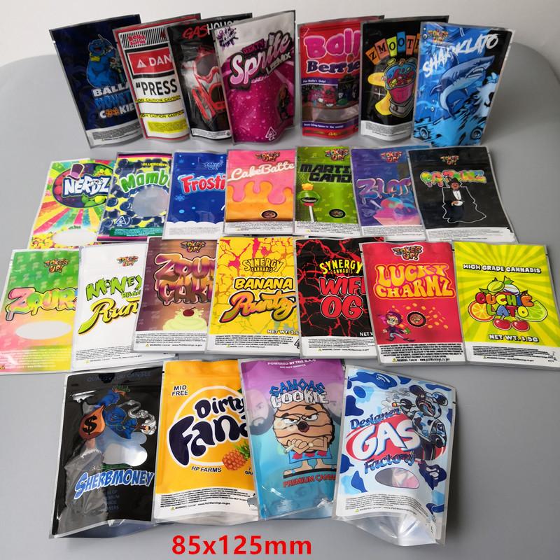 

Mambaz mylar bag Runtz Packing Pressure bags Balla Berries 85mmX125mm Smell Proof Bags 420 Dry Herb Flowers Packaging