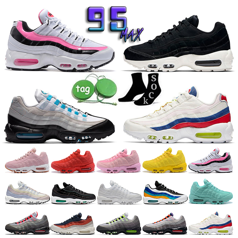 

2023 Classic 95 airmaxs Mens Running Shoes Max Greedy 3.0 Chaussures 95s air Neon Triple Black White Multi Reflective Volt Grape Greyscale Earth Day Designer Sneakers, 28