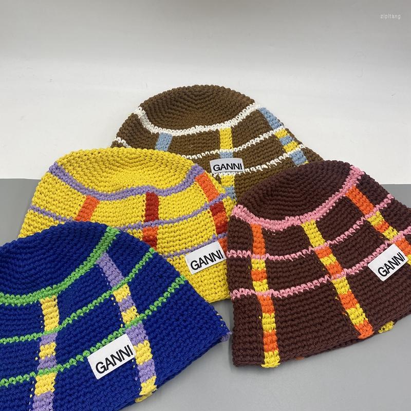 Chapeaux à bord large ganni Crochet à la main