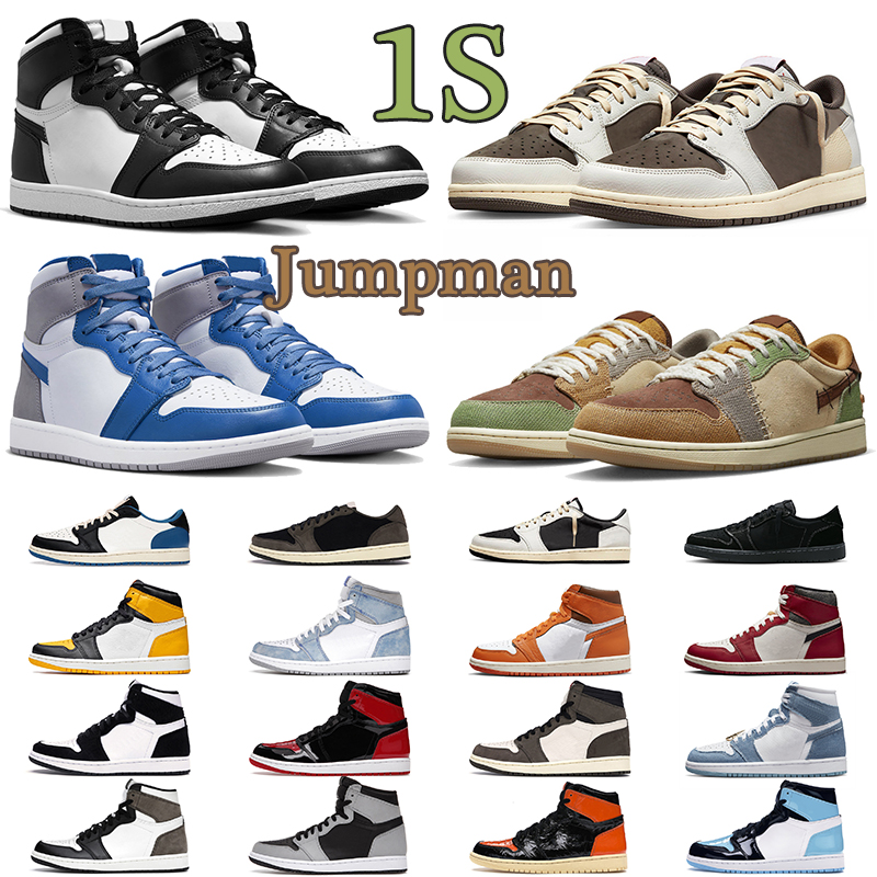 

1 mens athletic shoes Jumpman 1s basketball sneaker Black Phantom Reverse Mocha Voodoo High 85 Black White Bred Patent Hyper Royal men women, #3 ts low black phantom