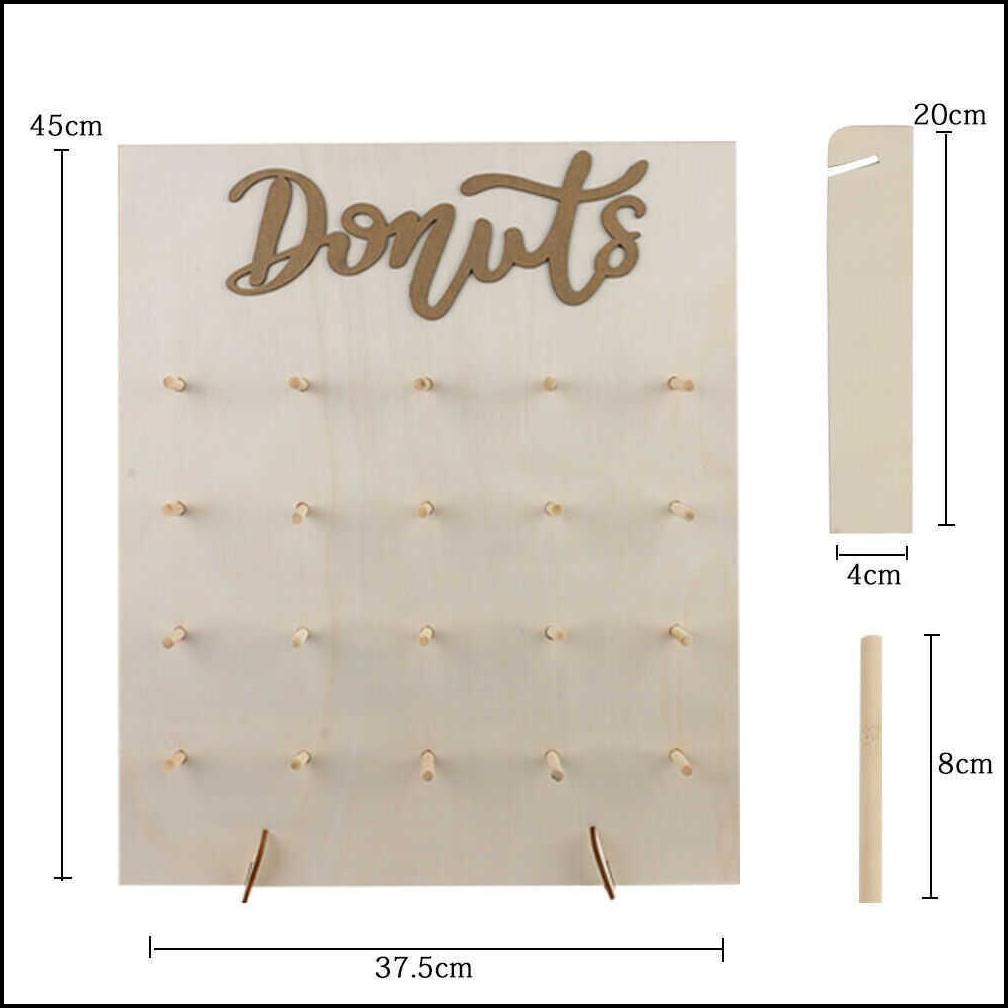 

Other Festive Party Supplies Donut Wall Decorations Candy Bar Sweet Cart Table Decoration Baby Shower Y0827 Drop Delivery Dhrqx