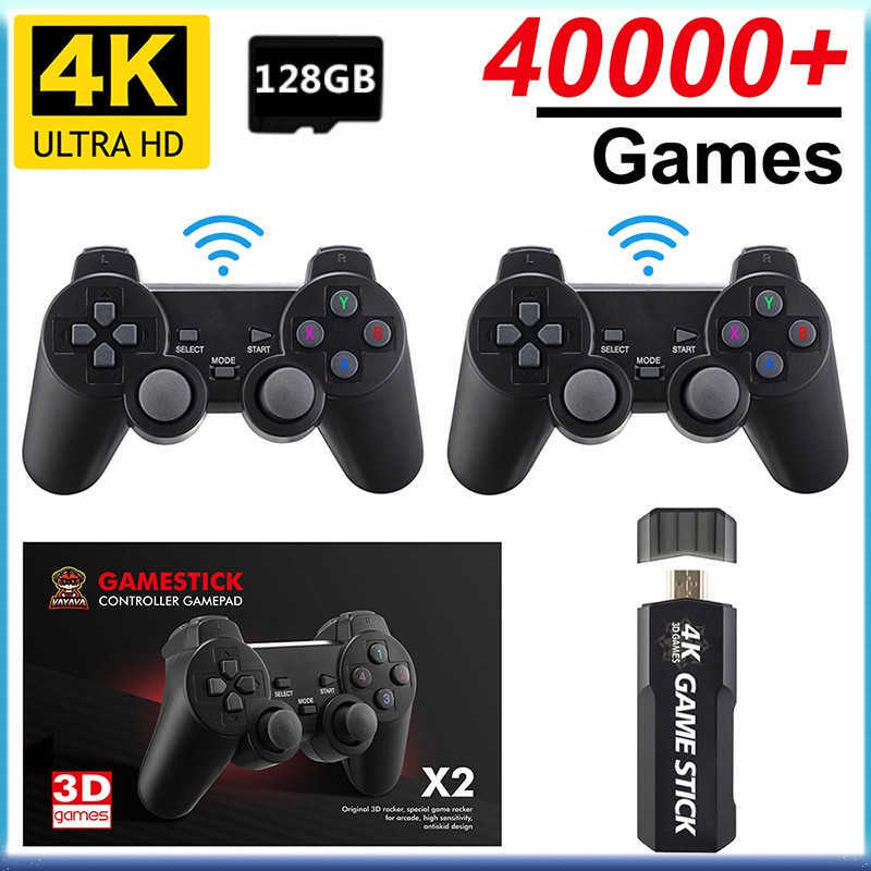 

Game Controllers Joysticks GD10 Retro Game Console 4K 60fps HDMI HD Output Ultra Low Latency TV Game Stick 24G Dual Handles Portable Home Games Console J230214