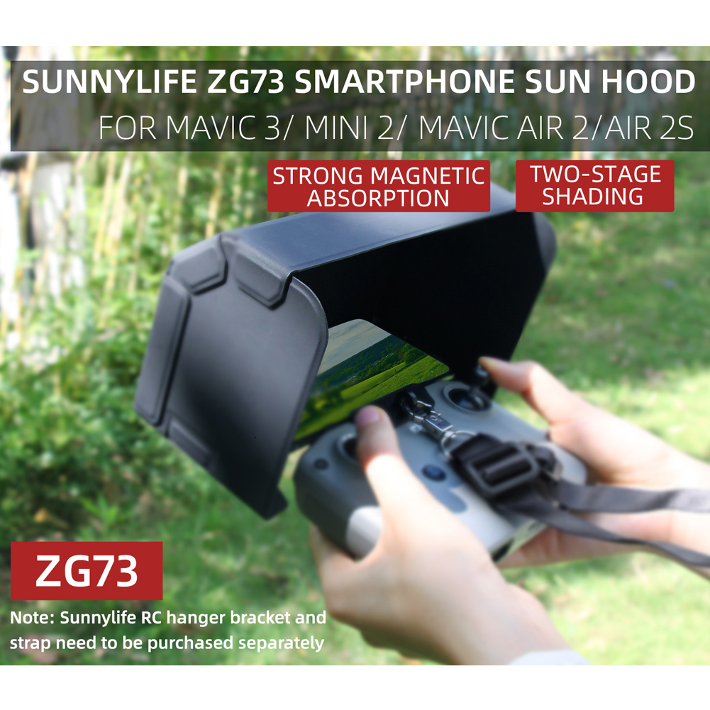 

Drone Accessories Sun Shade For DJI 3/Air 2S/ Air 2/Mini 2 Remote Control Mobile Phone Sun Hood Monitor Cover Drone Accessories 230214