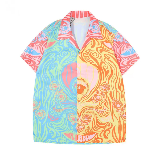 

2023 shirt mens dress shirt highgrade slim silk tshirt longsleeved leisure business clothes plaid brand asian size m3xl