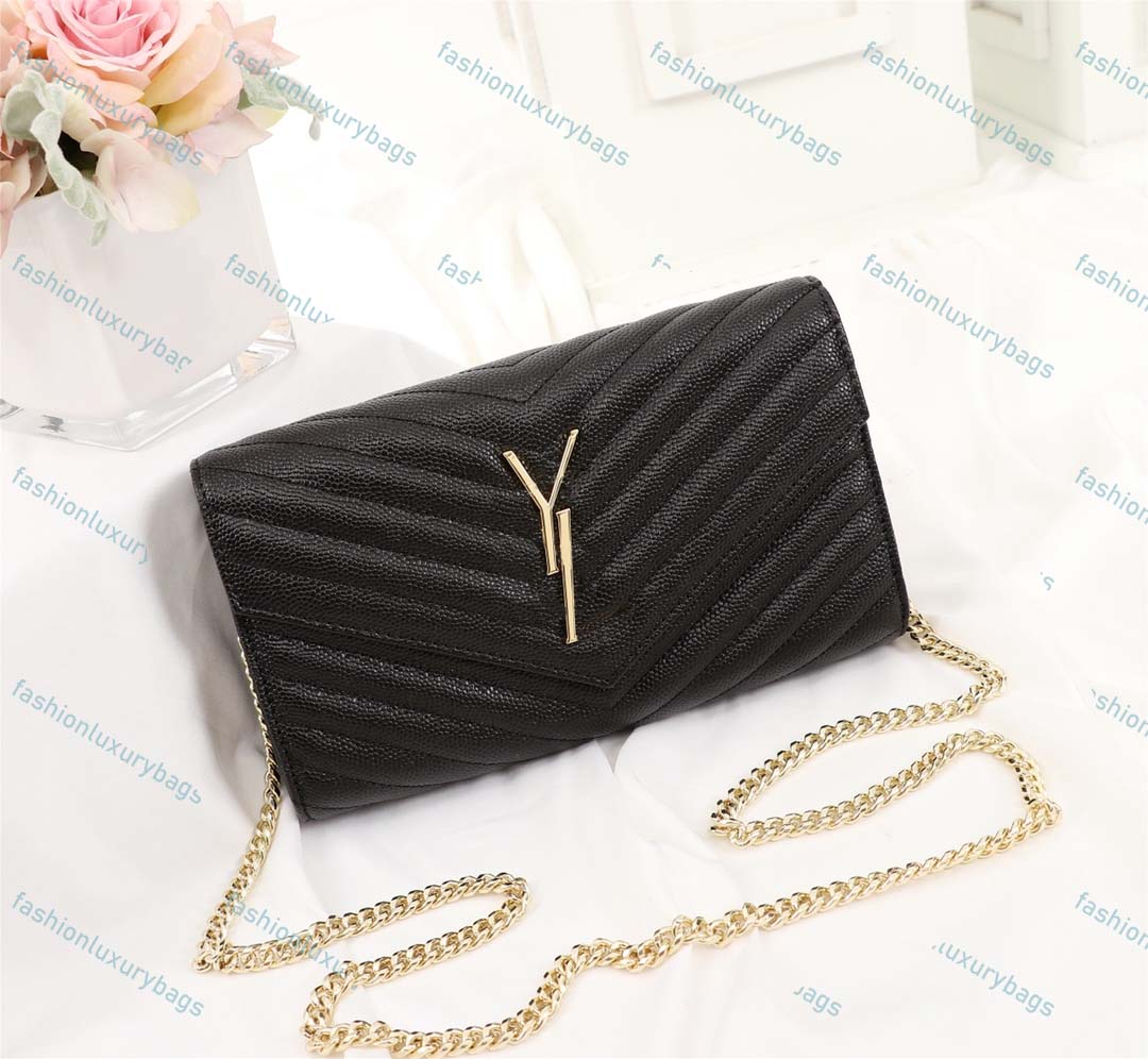 

Fashion Handbags Shoulder Luxurys Designer Bags metal chain gold silver women Handbag Genuine Leather bag Flip cover diagonal Messenger Crossbody Handbag Purse op, 15