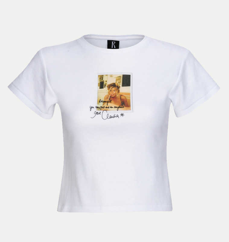 

23ss Realisation par Women Designer T shirt Fashion Tops Digital Printed Stretch Tee Lady Short-sleeved T-shirt Polos, White2