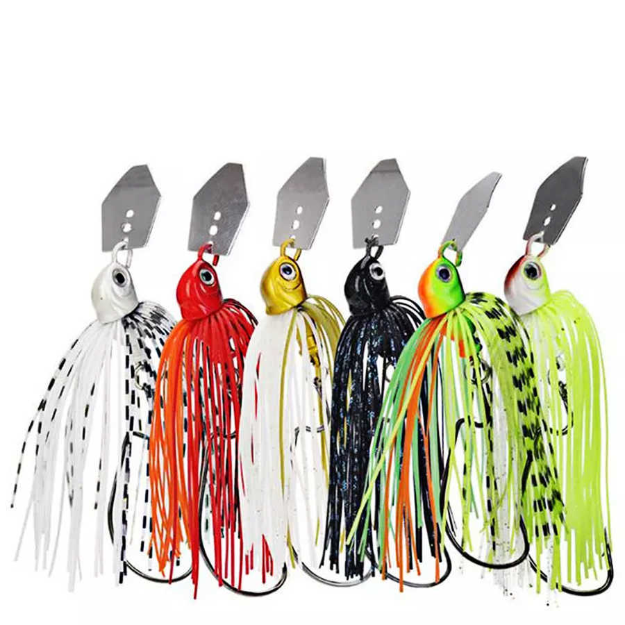 

10 pcBaits Lures Chatterbait Fishing Lures Set Spinner Artificial Bait Skirts Kit Weedless Buzzbait Wobblers For Bass Pike Swimbait Walleye R230215