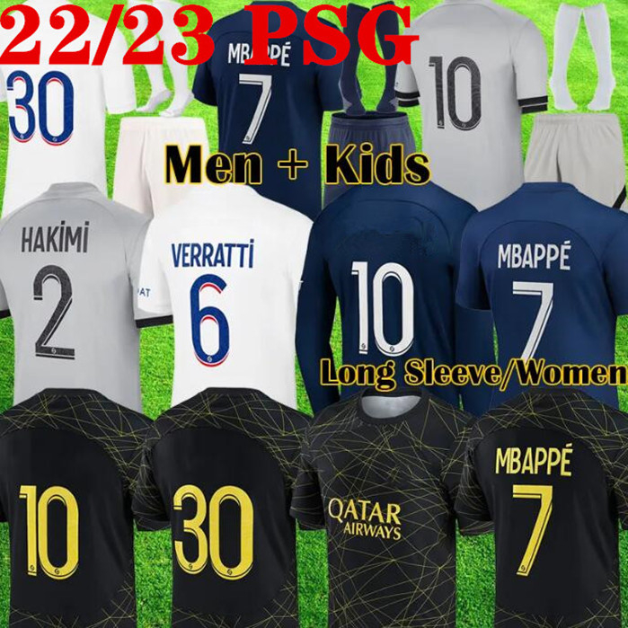 

22 23 24 psGs soccer jerseys MBAPPE HAKIMI Vitinha N.Mendes Maillots de 2022 2023 Paris VERRATTI men kids kit shirt uniforms HOMME ENFANT Fabian Sanches, 22/23 1
