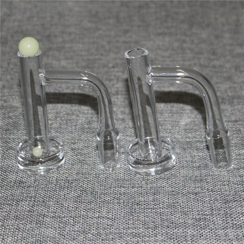 

Smoking Accessories XL Beveled Edge Terp Slurper Set Full Weld Quartz Banger with Glass Marble Carb Cap & Pillar For Water Bong