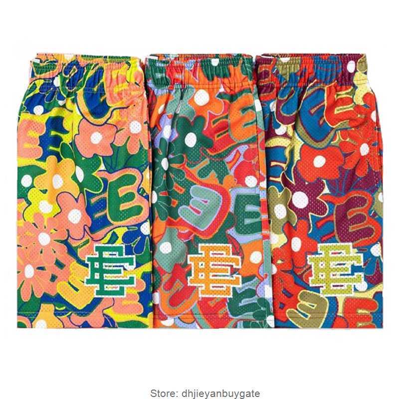 

2023 Eric Emanuel EE Men And Women Shorts Printed Mesh Casual Fashion Design Short Basketball Training Quick-Drying Beach Pants