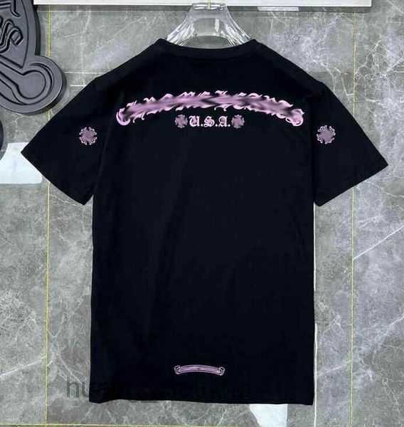 

Classic Men's Heart Luxury t Shirt Ch Brand Tops Tees Men Sanskrit Letter Chromes Sweatshirts Short Sleeve Horseshoe Designer 2