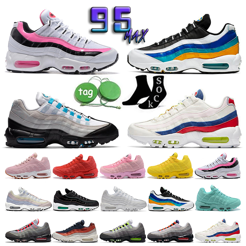 

95 airmaxs mens running shoes 95s Max Triple Black White air Neon Cork Greedy Dark Smoke Grey Brown Sneakers 20th Anniversary Grape Safari Designer Trainers Sneakers, 12