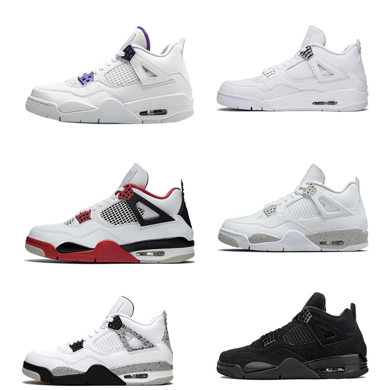 Jumpman 4 4s Mens Outdoor Shoes Military Black Cat Canvas Red Thunder University Blue Thunder Pink Cactus Jack Men Women Trainers Sports Sneakers-image-842102072