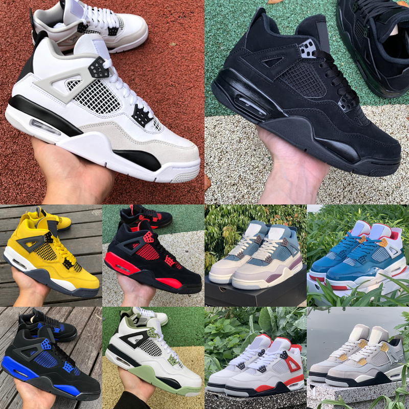 

Jumpman 4 Women Mens Basketball Shoes Seafoam Craft 4s Photon Dust White Oreo Sail Red Thunder Military Black Cat Midnight Navy Bred Trainers Sports Sneakers, As photo 31