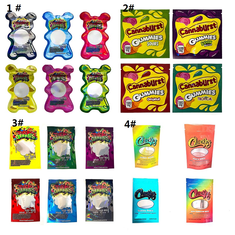 

Special shaped Bears Bags Wholesale Edibles Dank Gummies 500mg Gummy Bag Worms Cubes Packaging edible Mylar bagss ONEUP RUNTY RUNTZ round shapeds bagss TRUFFLEZ aff
