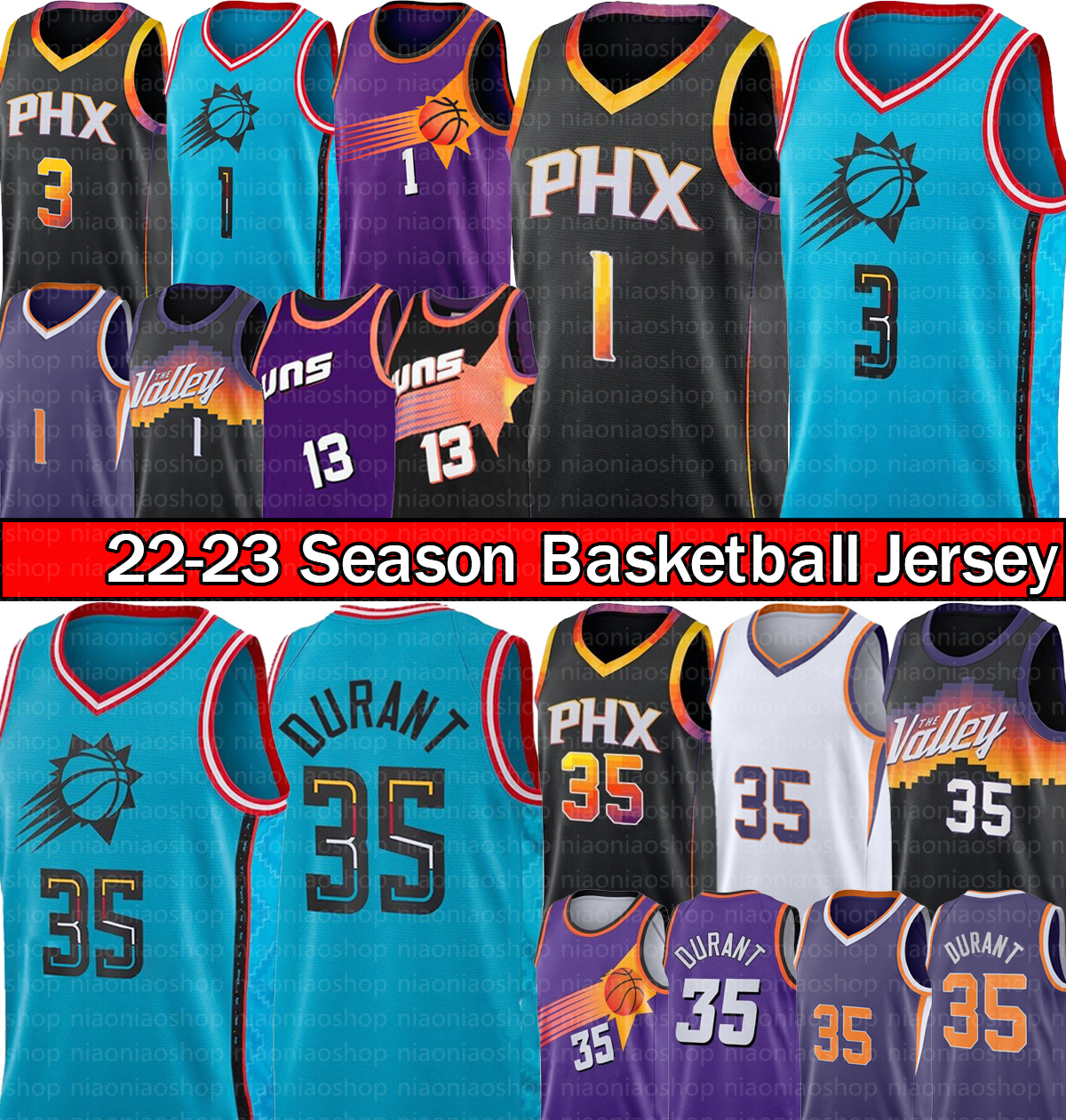 

Kevin Durant Devin Booker Basketball Jersey Chris Paul Men 35 1 3 Steve 13 Nash Charles 34 Barkley Phoenixs Sun 2022 2023 City Blue Shirt Purple Jersey, Mens