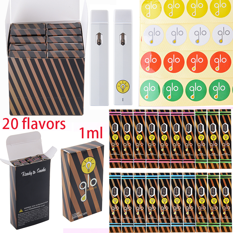 

GLO Disposable Vape E cigarettes Rechargeable 20 flavors 280 mAh Battery Empty 1 ml Disposable Device pods with Minimalist and playful packaging USB interface