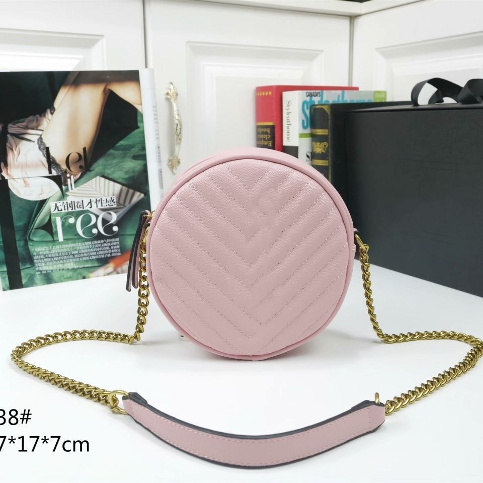 

23s Wallet Black Shoulder Bags Designer Luxury Bag Quilted Leather Textured Crossbody Handbag Loulou Fashion Chain phone bag card holder