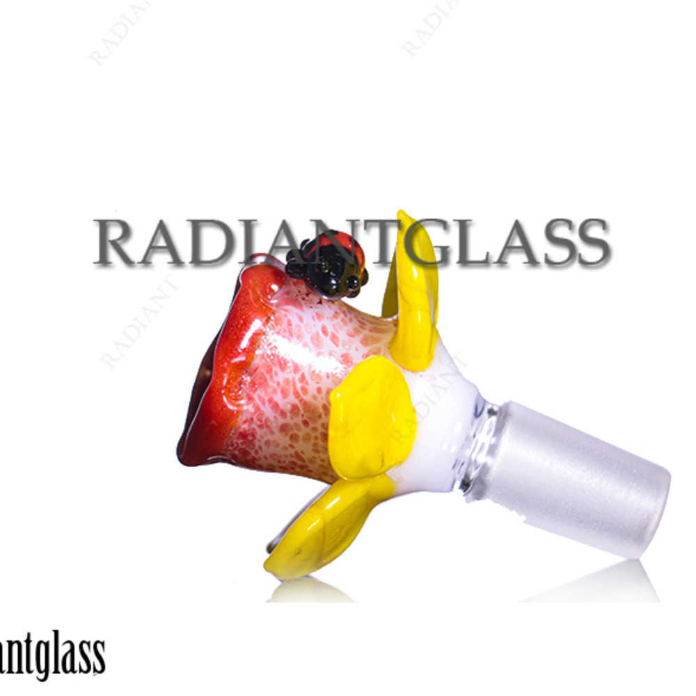 

Smoking Glass Bowl 14mm 19mm New heavy Petunia Slide Bowl Male Pieces for Water Pipes Bongs Tobacco Bowls